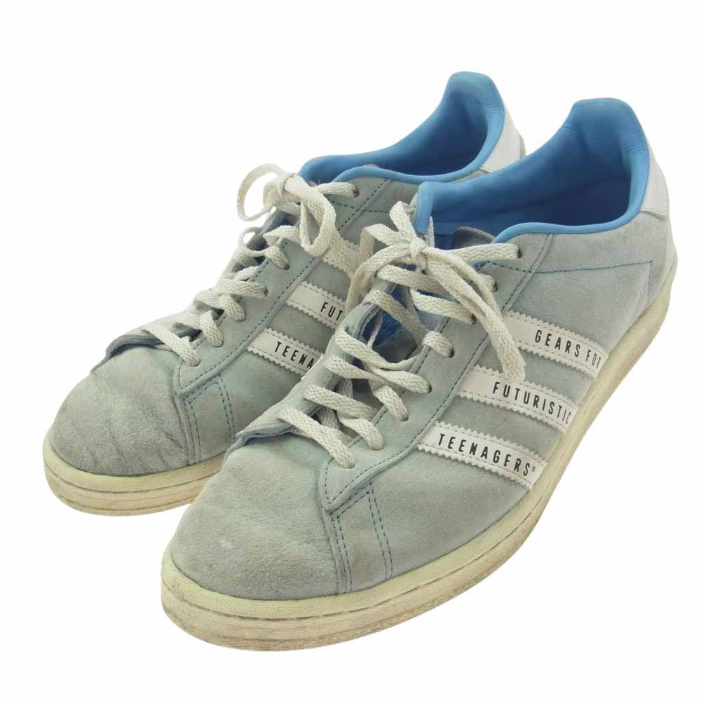 adidas アディダス FY0731 × HUMAN MADE ヒューマン メイド CAMPUS BLUE キャンパス ブルー スニーカー ライトブルー系 27.5cm【中古】