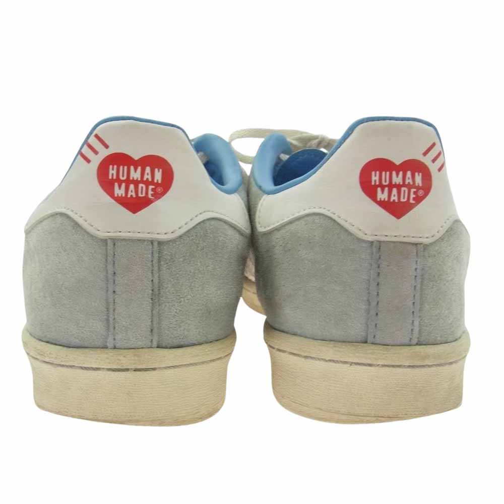 adidas アディダス FY0731 × HUMAN MADE ヒューマン メイド CAMPUS BLUE キャンパス ブルー スニーカー ライトブルー系 27.5cm【中古】