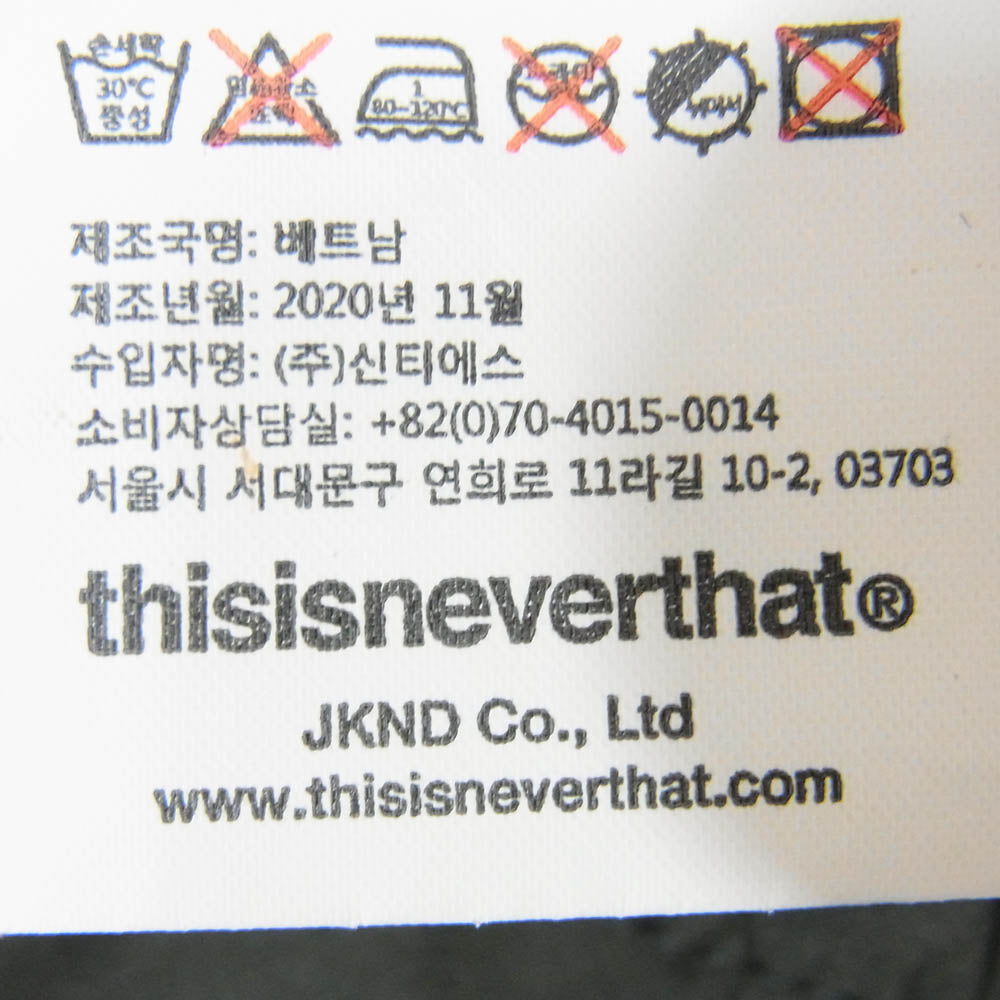 ディスイズネバーザット TN21SPA001 ゴアテックス ナイロン ロング パンツ ダークグレー系 S【中古】