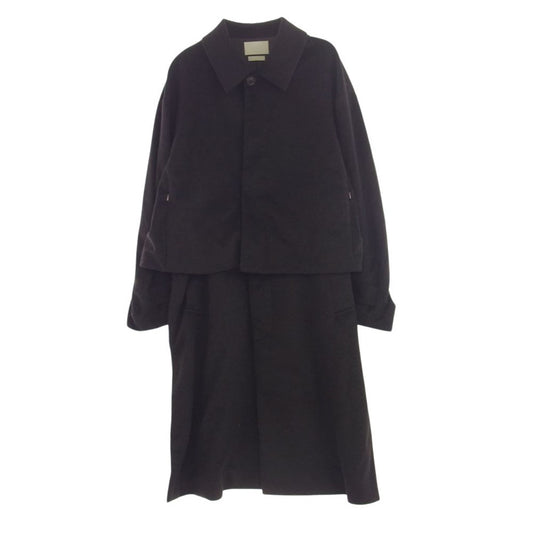 YOKE ヨーク YK20AW0134C CASHMERE 3WAY BAL COLLAR SHARE COAT カシミヤ デタッチャブル バルカラー シェア ロング コート ダークグレー系 3【中古】