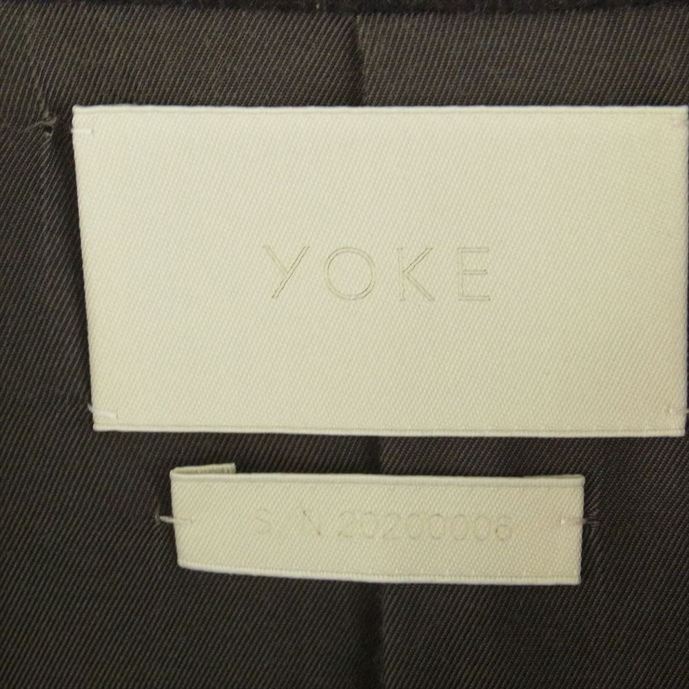 YOKE ヨーク YK20AW0134C CASHMERE 3WAY BAL COLLAR SHARE COAT カシミヤ デタッチャブル バルカラー シェア ロング コート ダークグレー系 3【中古】