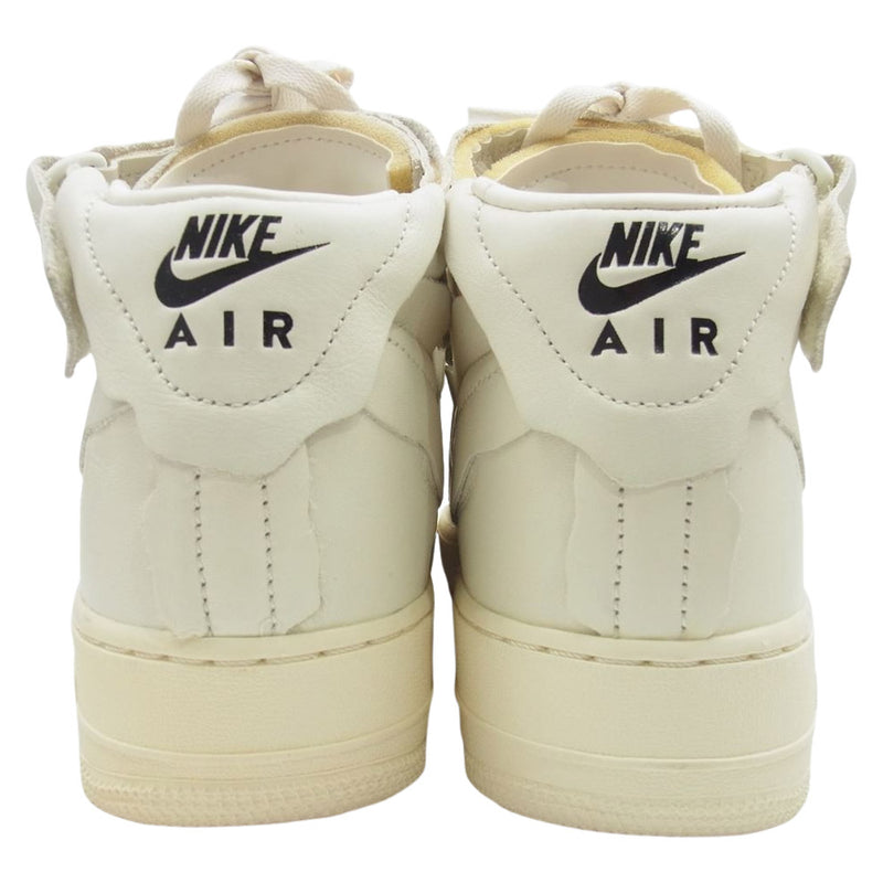 NIKE ナイキ × COMME des GARCONS コムデギャルソン DC3601-100 Air Force 1 Mid エアフォースワン ミッド ハイカット スニーカー ホワイト系 27cm【新古品】【未使用】【中古】