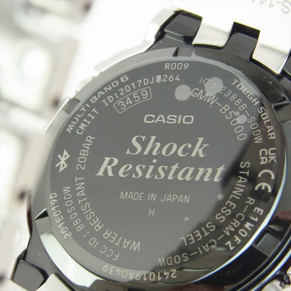 CASIO G-SHOCK カシオ ジーショック GMW-B5000D-1JF Bluetooth搭載 フルメタル 電波 ソーラー フルメタル 腕時計 シルバー系【新古品】【未使用】【中古】