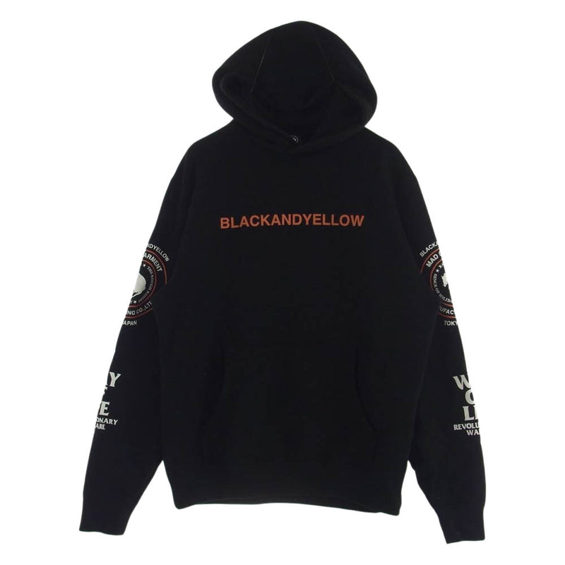 RATS ラッツ 21’RTC-1002 MC HOODIE TYPE-A プリント プルオーバー パーカー ブラック系 M【中古】