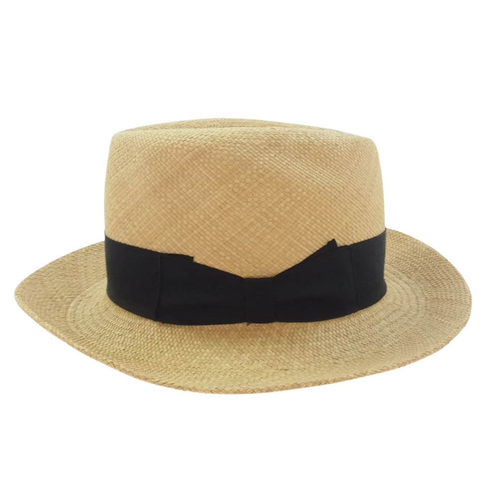 WACKO MARIA ワコマリア × 東京HAT ROCKERS 東京ハットロッカーズ パナマハット ベージュ ベージュ系 S 57【中古】