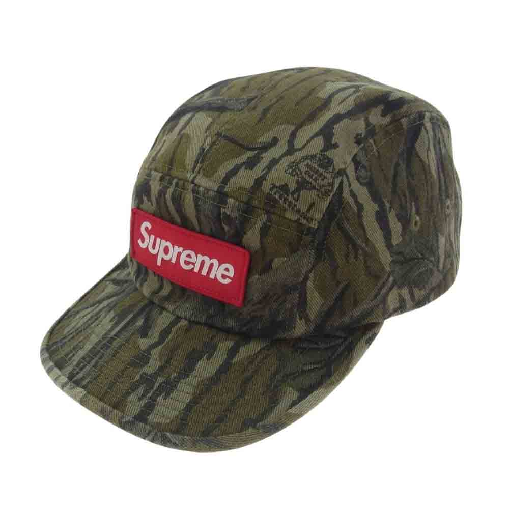 Supreme シュプリーム × Mossy Oak モッシーオーク 18AW Military Camp Cap ミリタリー ツリーカモ ボックスロゴ キャンプ キャップ【中古】