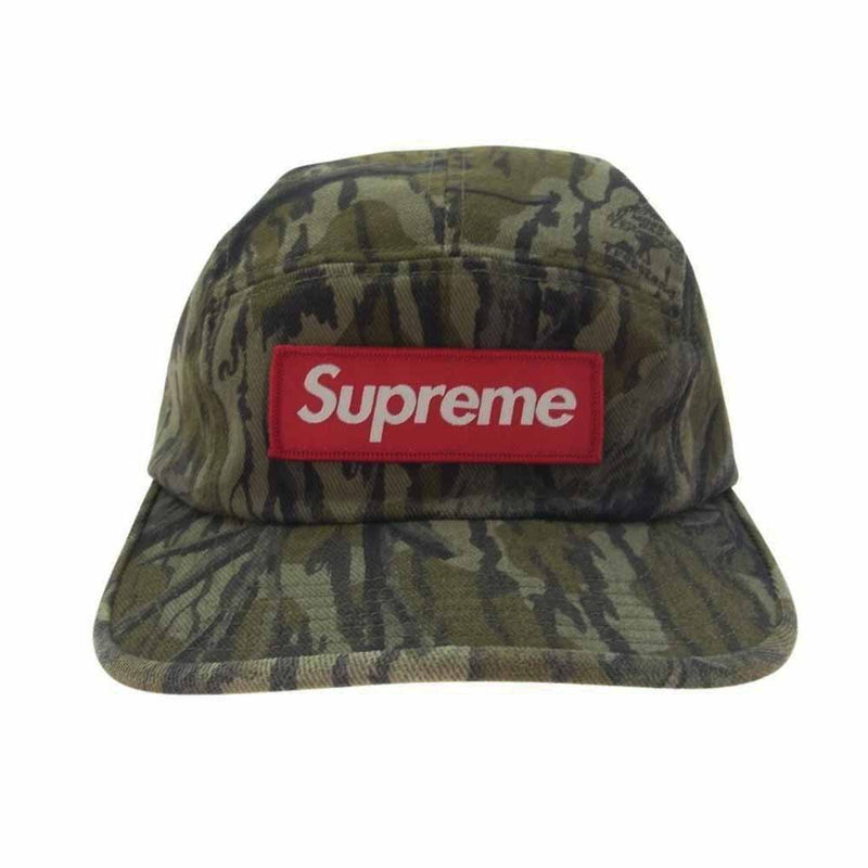 Supreme シュプリーム × Mossy Oak モッシーオーク 18AW Military Camp Cap ミリタリー ツリーカモ ボックスロゴ キャンプ キャップ【中古】