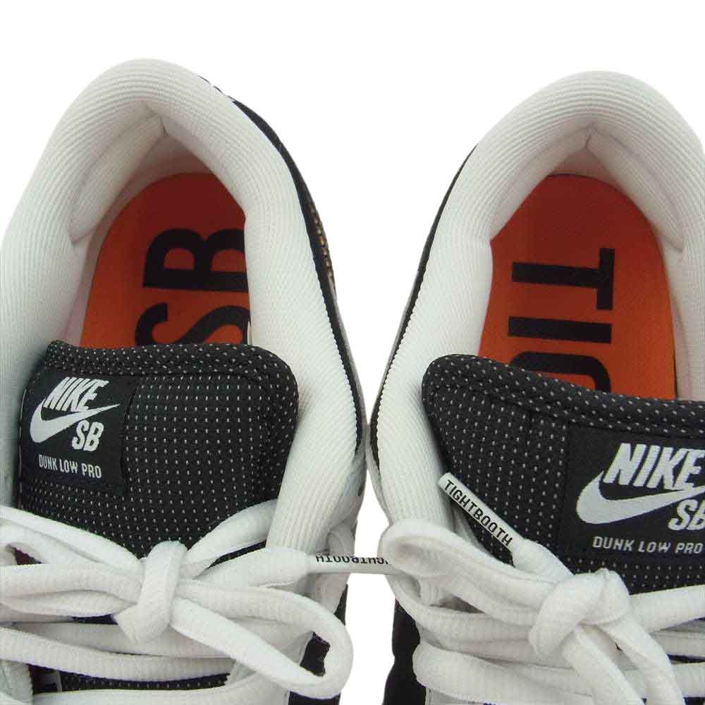 NIKE ナイキ FD2629-100 TIGHTBOOTH SB Dunk Low Pro QS タイトブース ダンク ロー プロ QS スニーカー ブラック系 ホワイト系 26.5cm【美品】【中古】