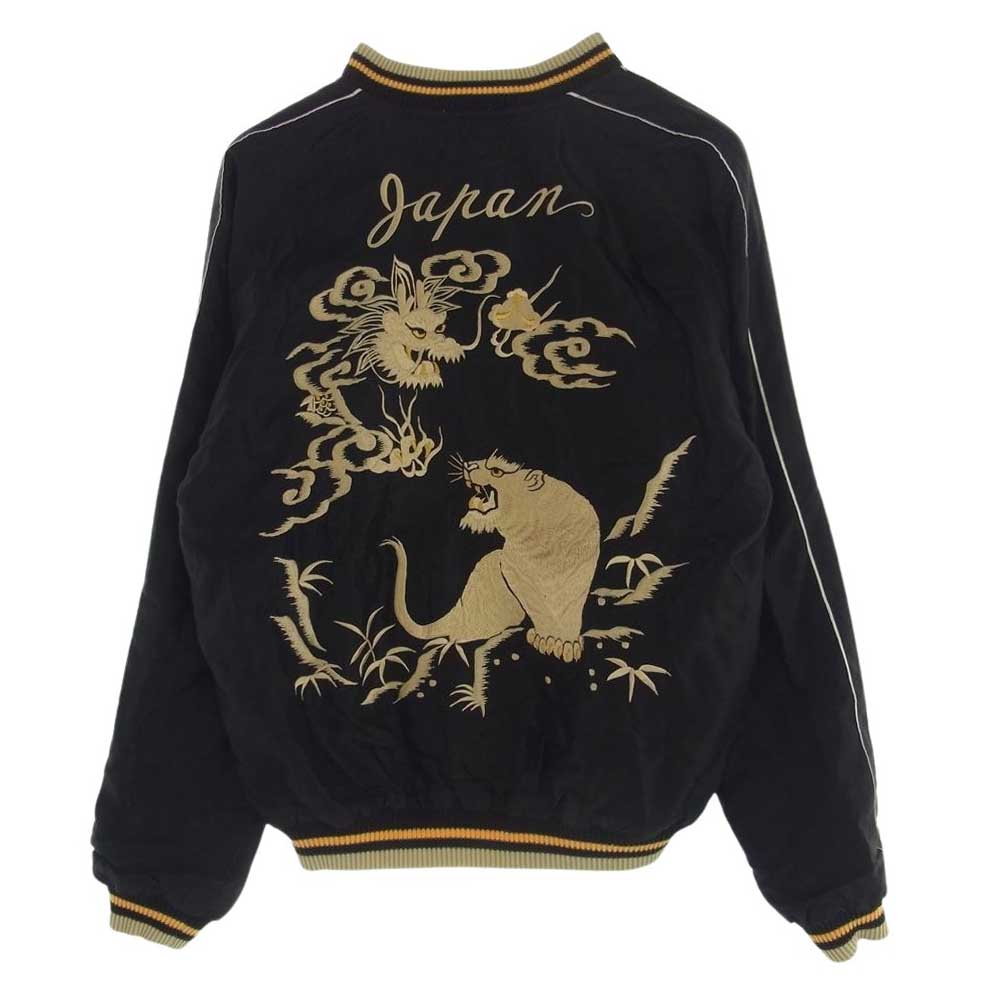 テーラー東洋 TT14892 EAGLE×DRAGON&TIGER タイガー イーグル ドラゴン 刺繍 アセテート リバーシブル スカジャン M【中古】