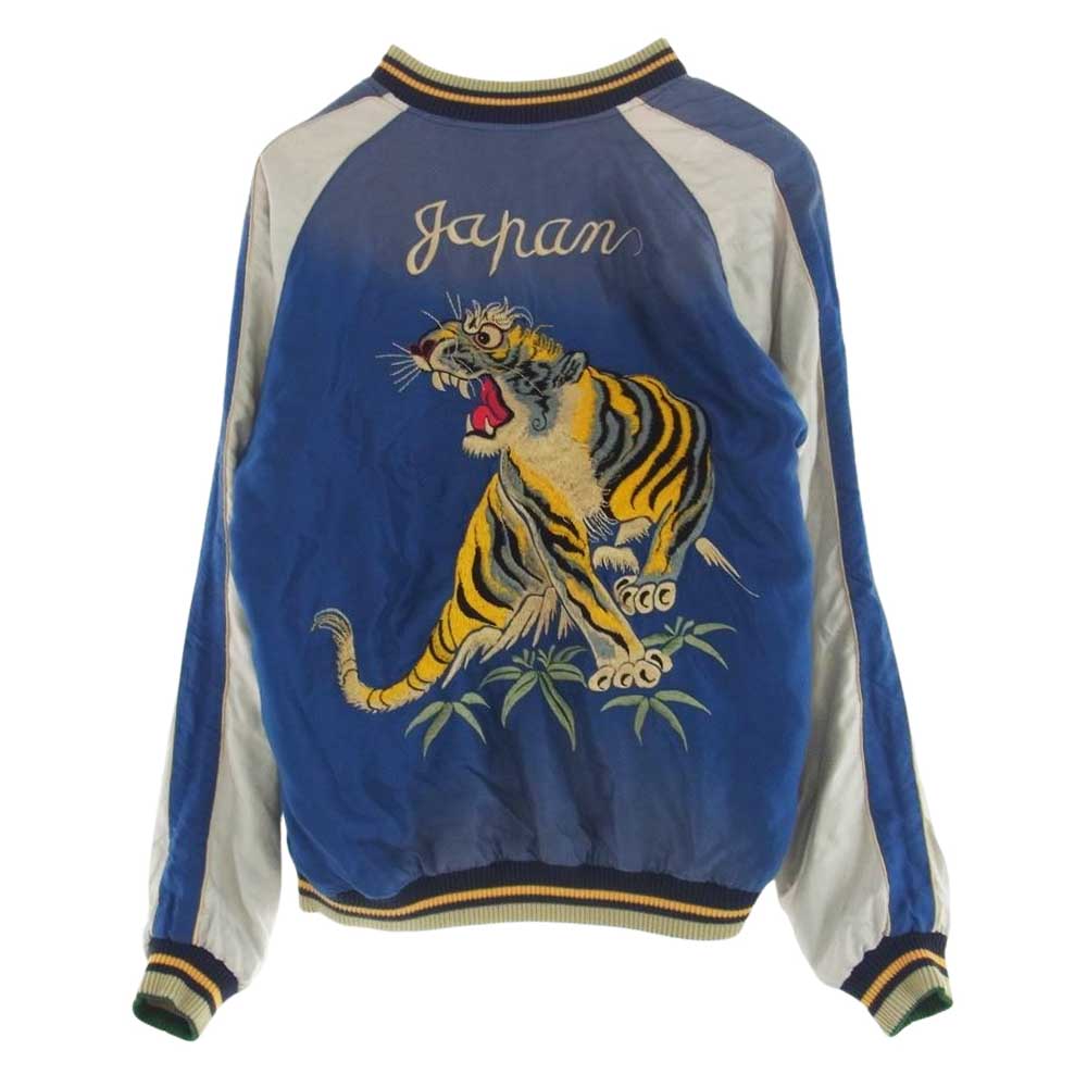 テーラー東洋 TTT15393 Early 1950s Style Acetate Souvenir Jacket EAGLE × DRAGON AGING MODEL タイガー ドラゴン 刺繍 アセテート リバーシブル スカジャン M【中古】