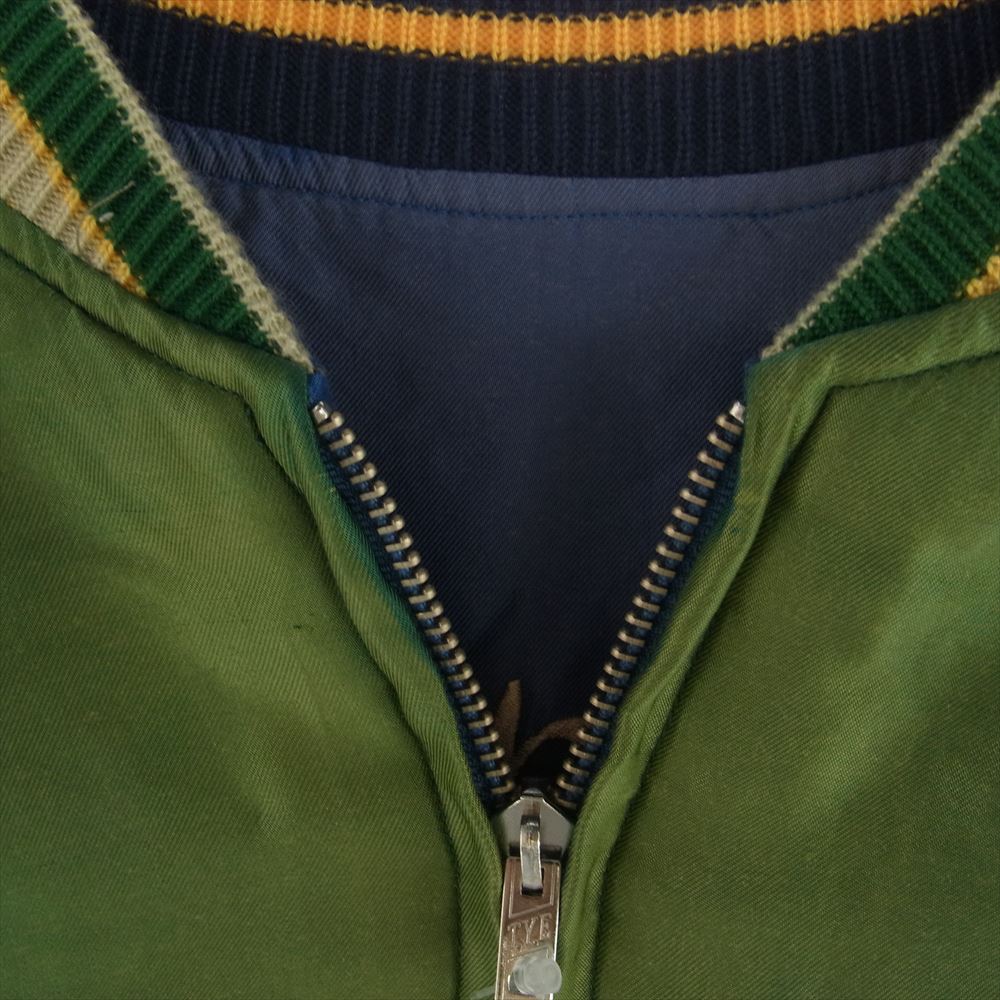 テーラー東洋 TTT15393 Early 1950s Style Acetate Souvenir Jacket EAGLE × DRAGON AGING MODEL タイガー ドラゴン 刺繍 アセテート リバーシブル スカジャン M【中古】