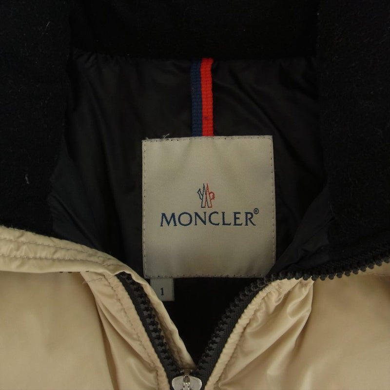 MONCLER モンクレール Z5HJ213 国内正規品 ペッパージャパンタグ BADIA バディア ダウン ジャケット ベージュ系 1【中古】