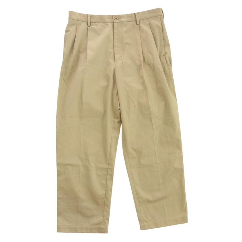 WACKO MARIA ワコマリア DOUBLE PLEATED CHINO TROUSERS パンツ ベージュ系 XXL【中古】