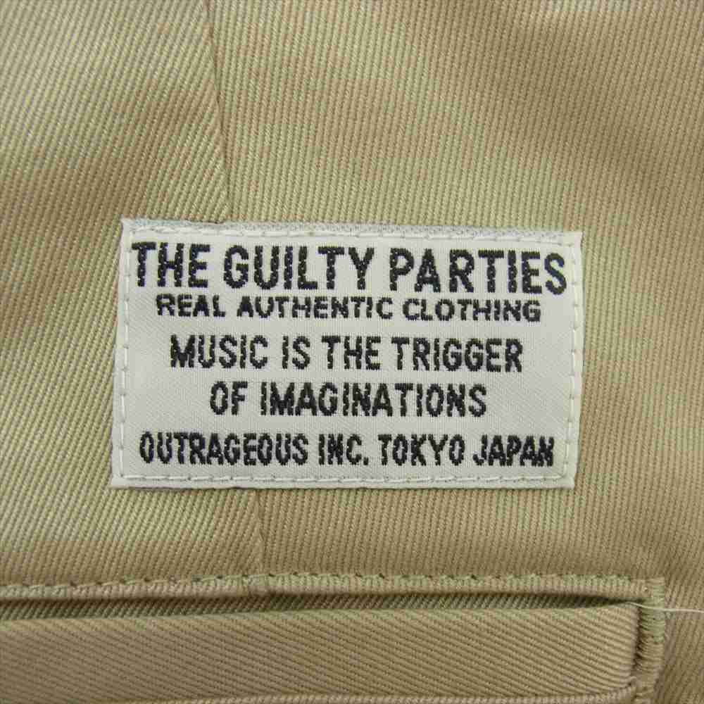 WACKO MARIA ワコマリア DOUBLE PLEATED CHINO TROUSERS パンツ ベージュ系 XXL【中古】