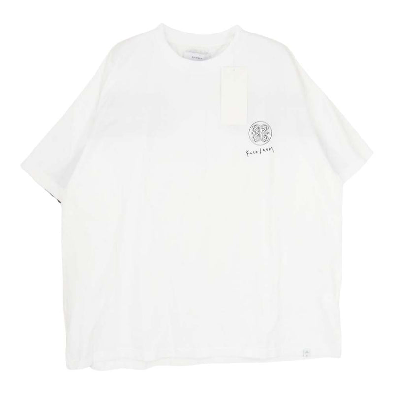 FACETASM ファセッタズム ABH-TEE-U16 ライン TEE ショートスリーブ 丸首 コットン クルーネック 半袖 Tシャツ ホワイト系 5【中古】