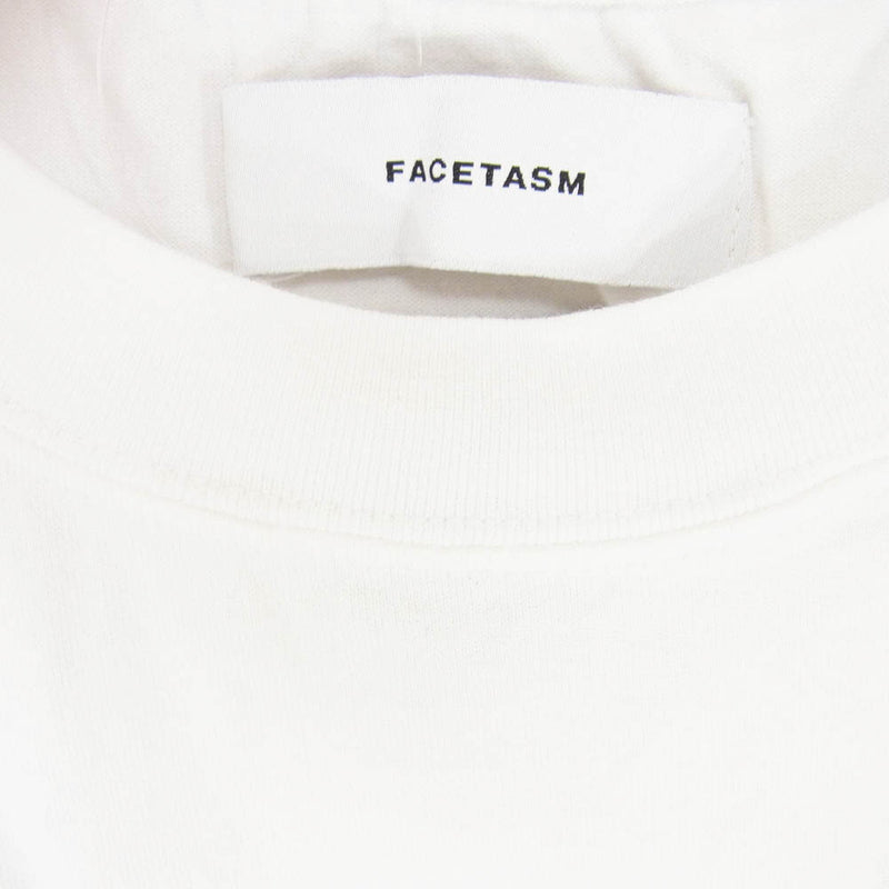 FACETASM ファセッタズム ABH-TEE-U16 ライン TEE ショートスリーブ 丸首 コットン クルーネック 半袖 Tシャツ ホワイト系 5【中古】