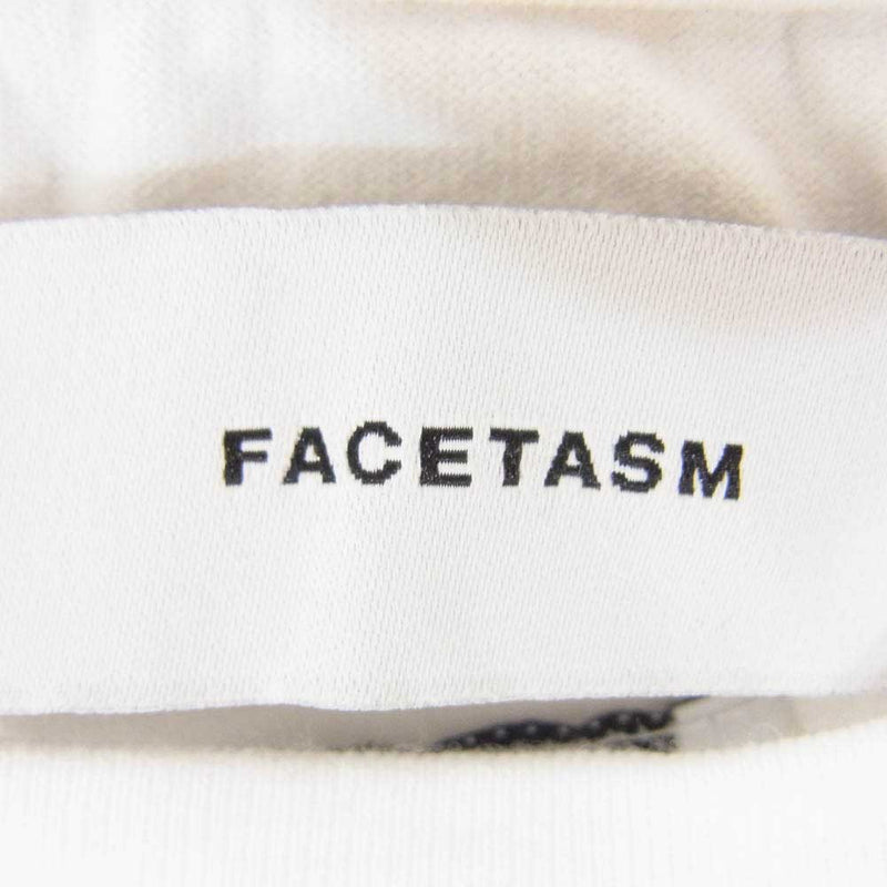 FACETASM ファセッタズム ABH-TEE-U16 ライン TEE ショートスリーブ 丸首 コットン クルーネック 半袖 Tシャツ ホワイト系 5【中古】