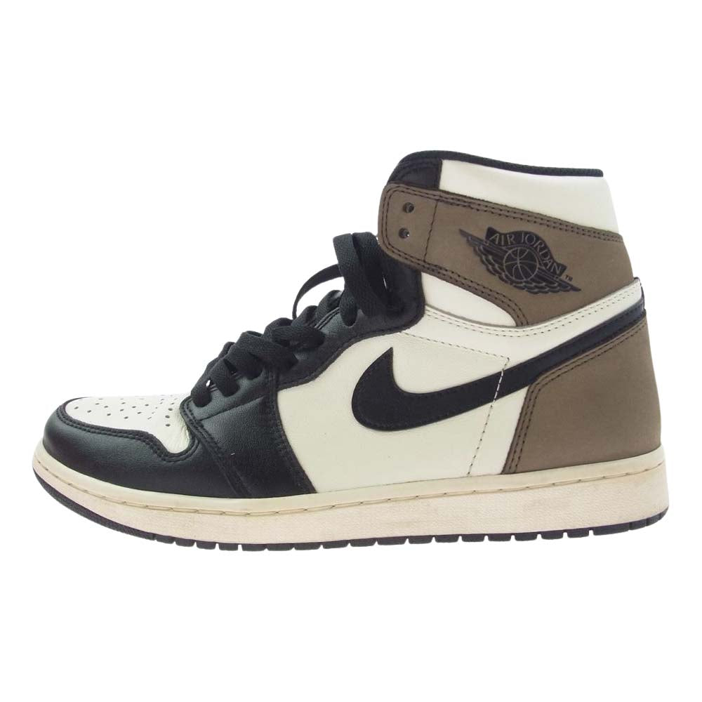 NIKE AIR JORDAN ナイキ ジョーダン 555088-105 【フェイクバスターズ鑑定済】AIR JORDAN 1 RETRO HIGH OG DARK MOCHA エアジョーダン1 レトロ ハイカットスニーカー ダークモカ ダークモカ系 27.5cm【美品】【中古】