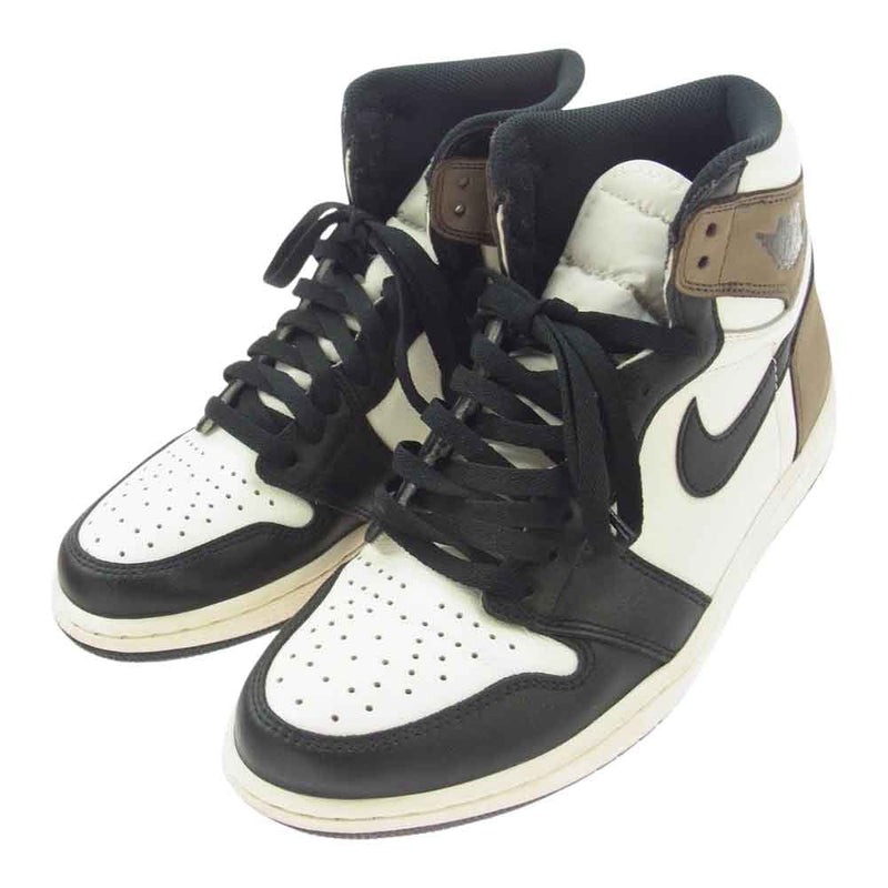 NIKE AIR JORDAN ナイキ ジョーダン 555088-105 【フェイクバスターズ鑑定済】AIR JORDAN 1 RETRO HIGH OG DARK MOCHA エアジョーダン1 レトロ ハイカットスニーカー ダークモカ ダークモカ系 27.5cm【美品】【中古】