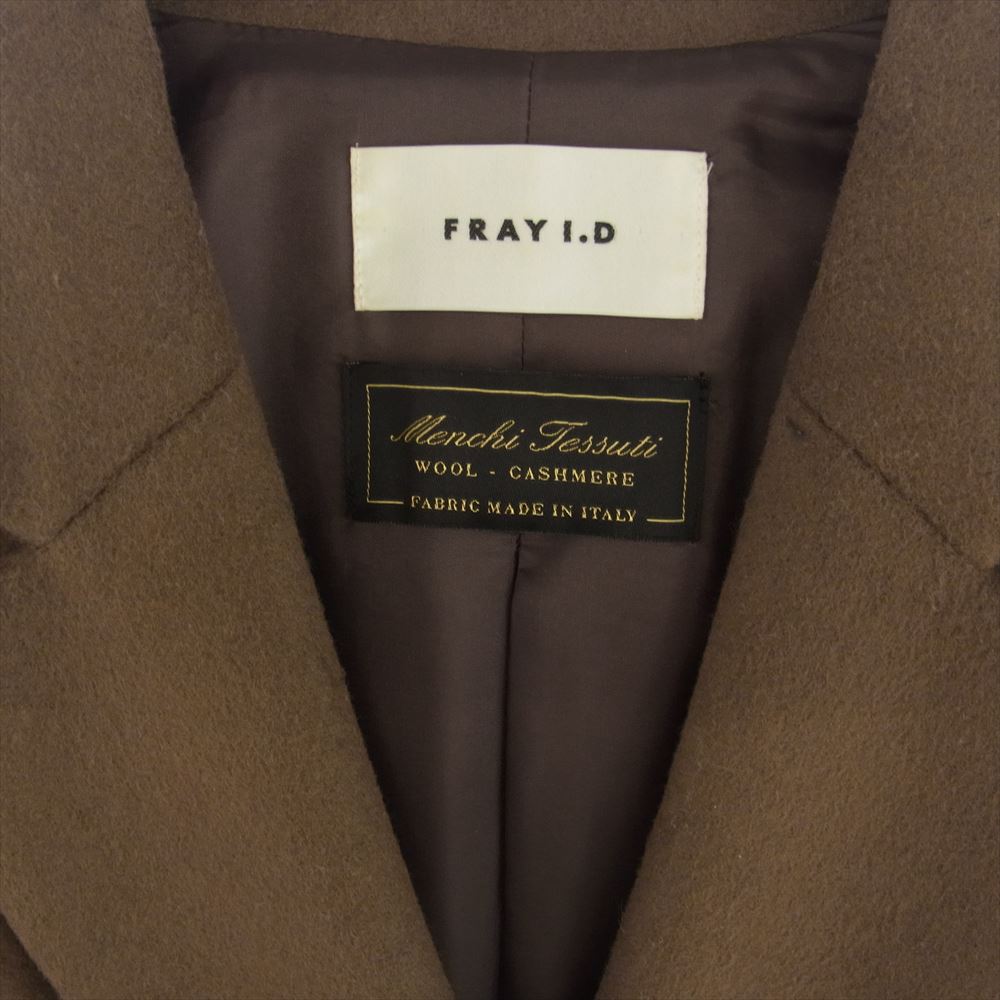FRAY I.D フレイアイディー 20AW FWFC204002 メルトン ウール ライト ダブルコート ブラウン系 1【中古】