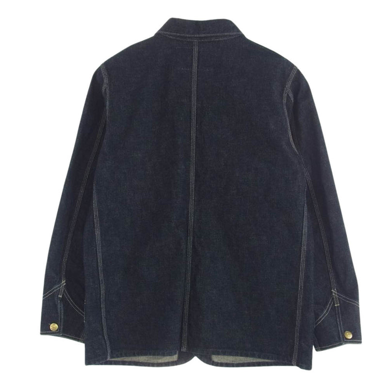 CALEE キャリー DENIM COVERALL JACKET デニム カバーオール ワーク ジャケット インディゴブルー系 M【中古】