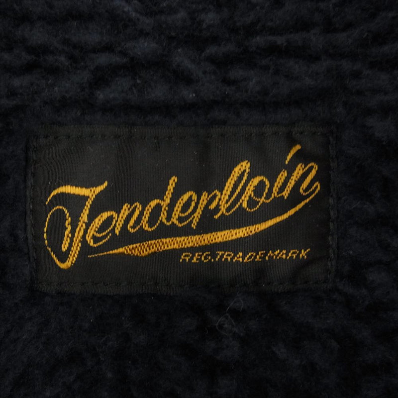 TENDERLOIN テンダーロイン T-SADDLE CORDUROY JKT サドル コーデュロイ ボア ジャケット ネイビー系 S【中古】