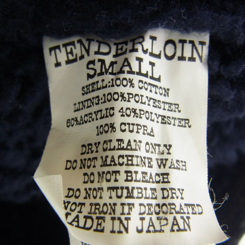 TENDERLOIN テンダーロイン T-SADDLE CORDUROY JKT サドル コーデュロイ ボア ジャケット ネイビー系 S【中古】