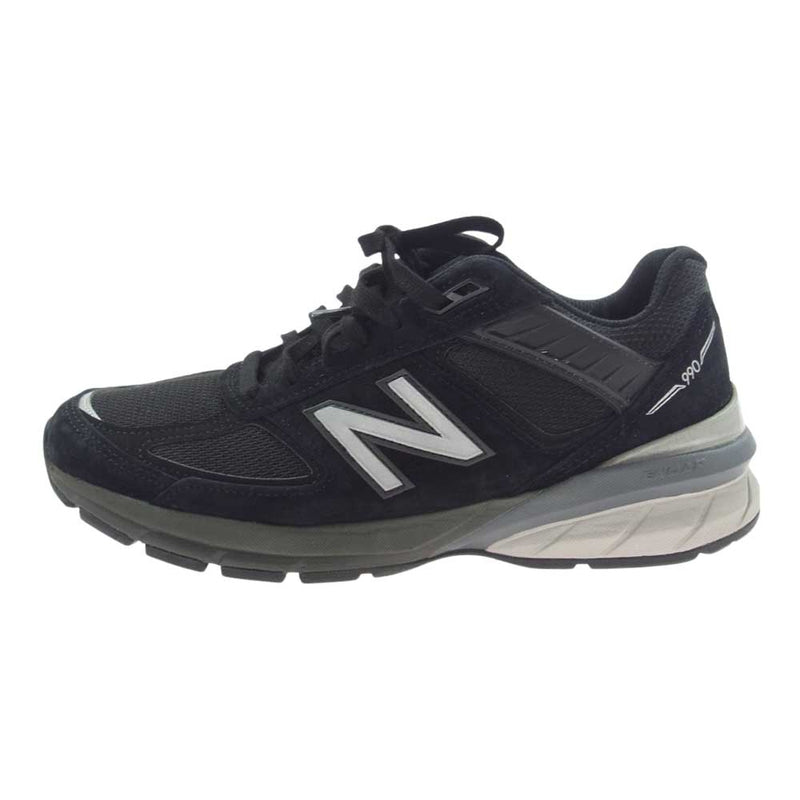 NEW BALANCE ニューバランス M990BK5 USA製 990v5 ローカット スニーカー ブラック系 27cm【中古】