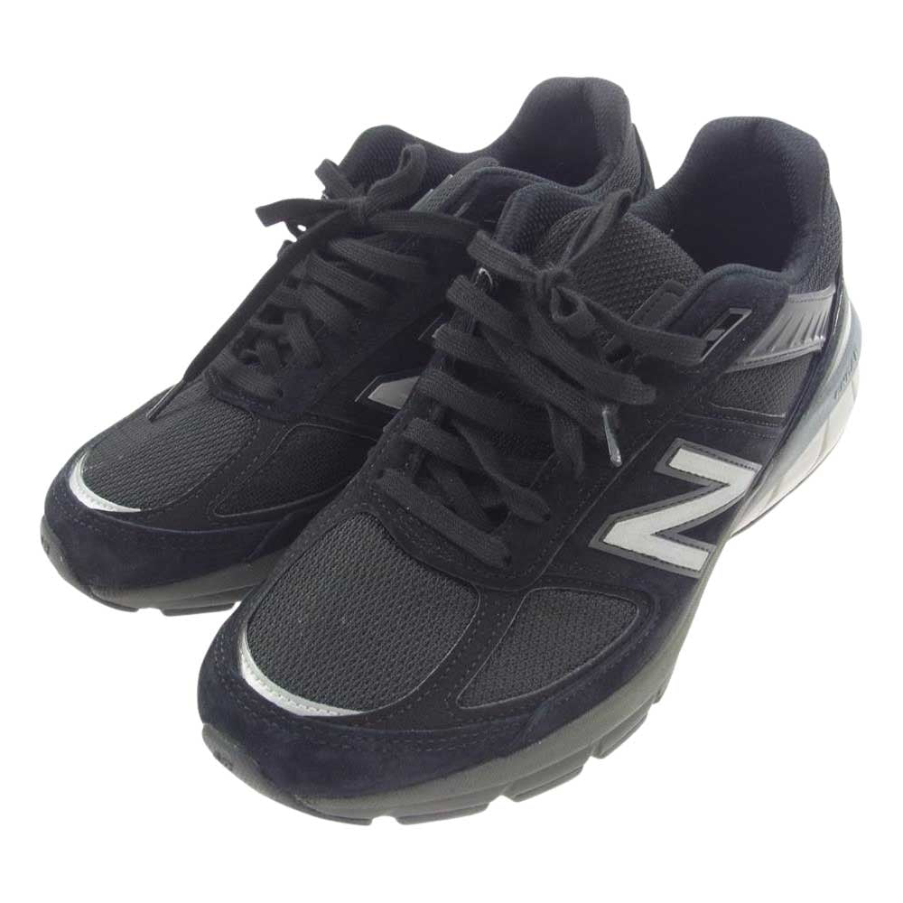 NEW BALANCE ニューバランス M990BK5 USA製 990v5 ローカット スニーカー ブラック系 27cm【中古】