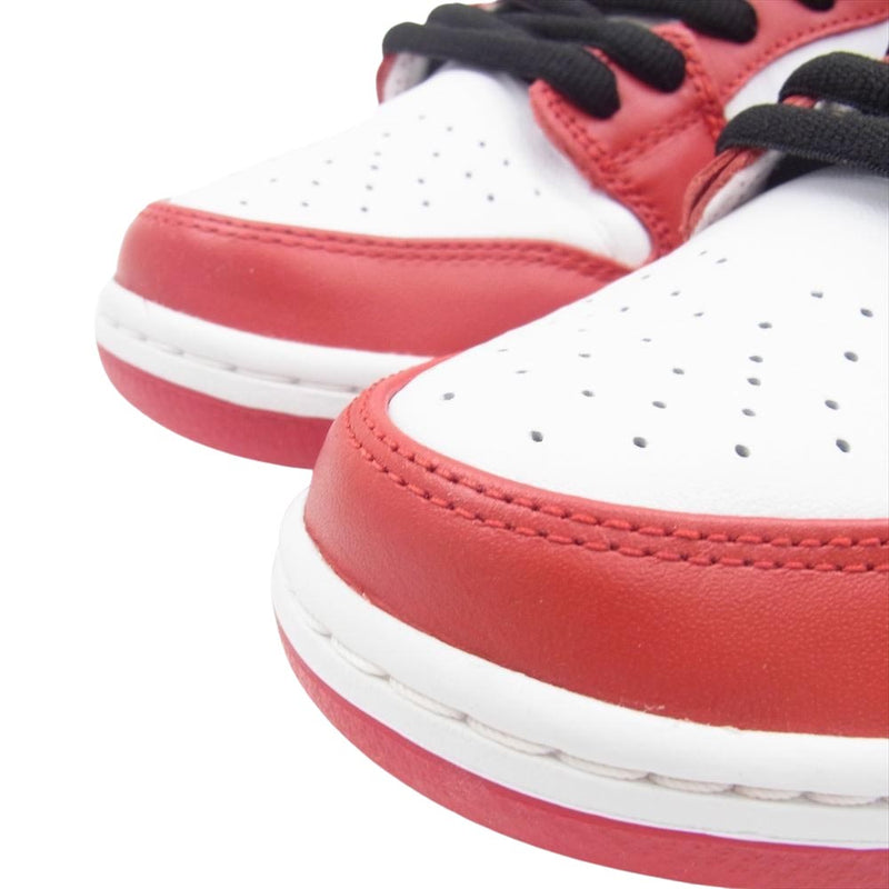 NIKE SB ナイキエスビー BQ6817-600 SB Dunk Low Pro J-Pack Chicago Varsity Red and White ダンク ロー プロ ジェーパック シカゴ バーシティレッド アンド ホワイト ローカット スニーカー ホワイト系 ブラック系 レッド系 27.5cm【極上美品】【中古】