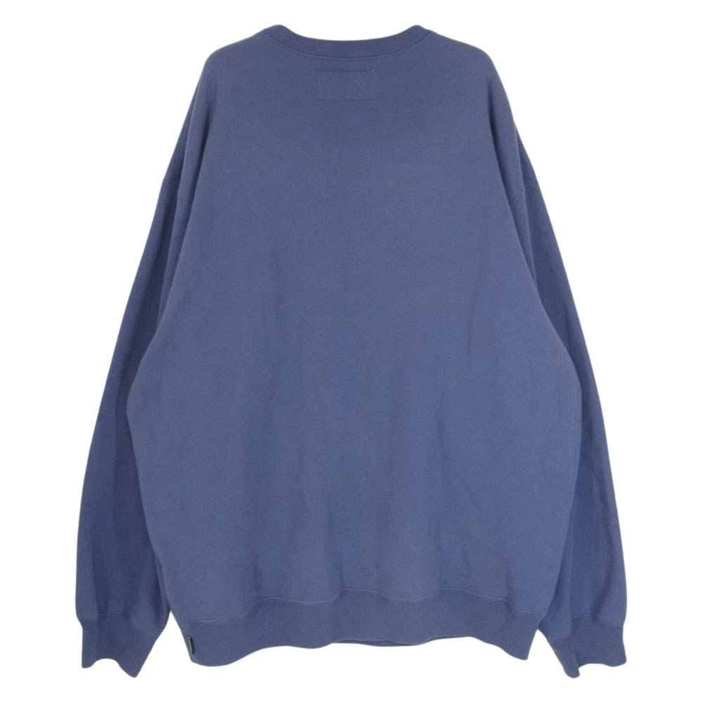 WACKO MARIA ワコマリア 23SS MIDDLE WEIGHT CREW NECK SWEAT SHIRT クルーネック スウェット ブルー系 L【中古】