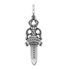 CHROME HEARTS クロムハーツ（原本無） DOUBLE DAGGER ダブルダガー ペンダント ネックレス トップ【中古】