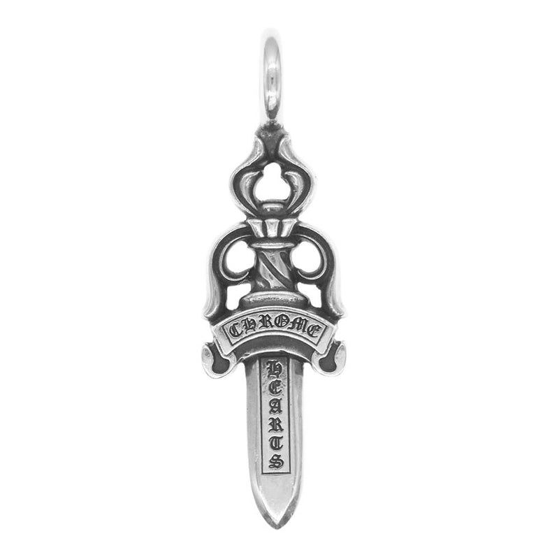 CHROME HEARTS クロムハーツ（原本無） DOUBLE DAGGER ダブルダガー ペンダント ネックレス トップ【中古】