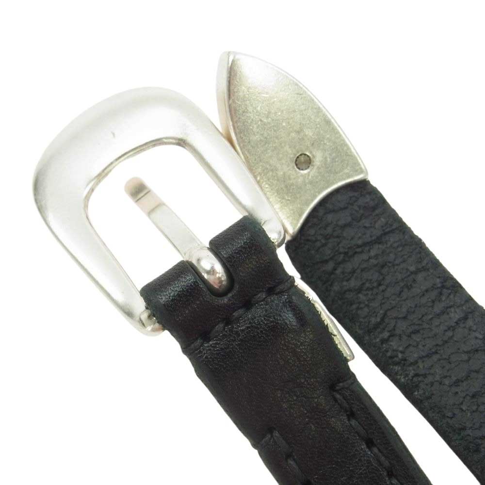 アワーレガシー 2CM BELT レザー ベルト ブラック系 70【中古】