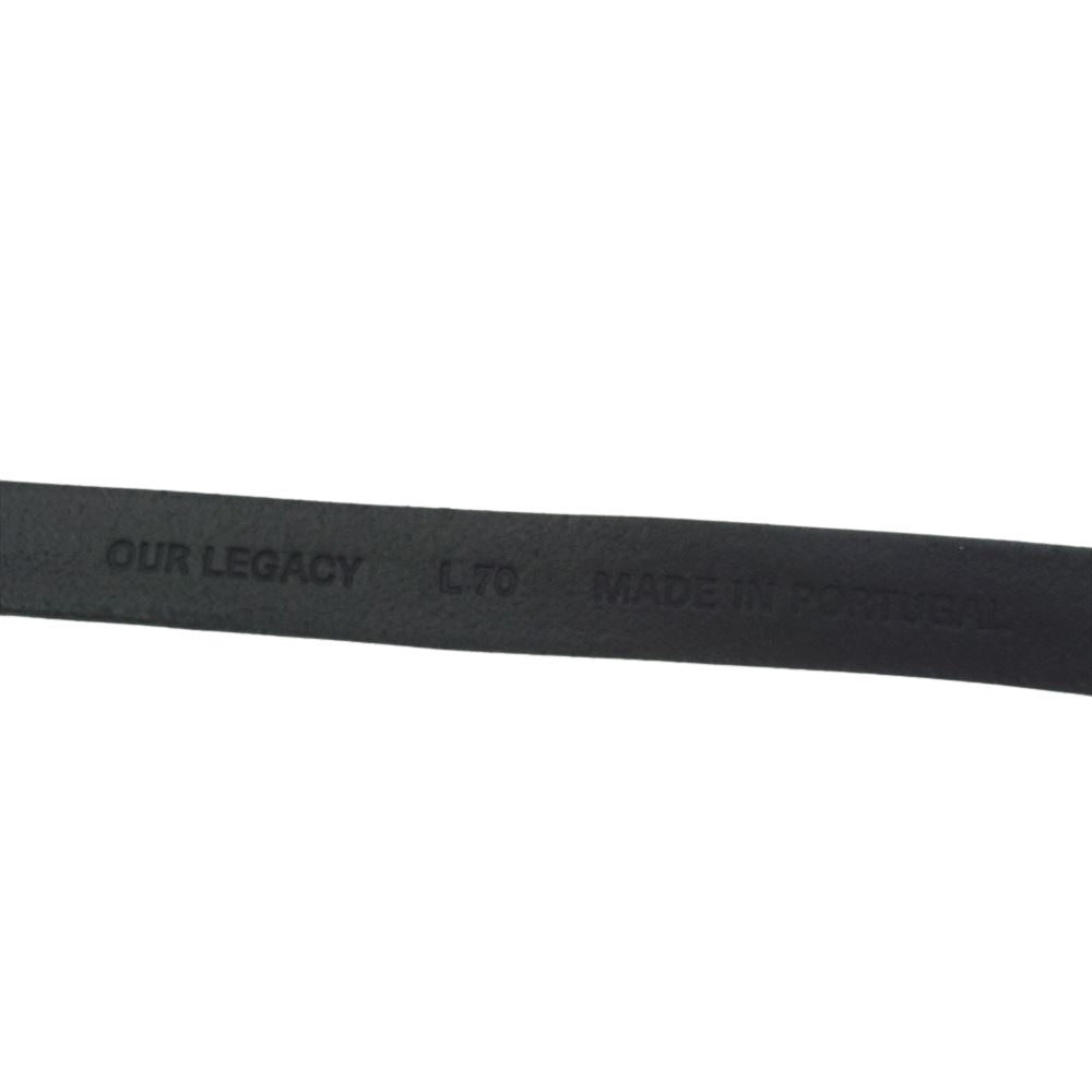 アワーレガシー 2CM BELT レザー ベルト ブラック系 70【中古】