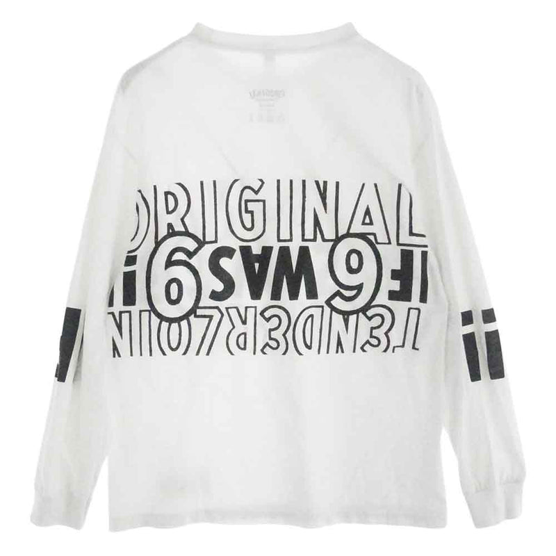 TENDERLOIN テンダーロイン LONG SLEEVE TEE 3A ロングTシャツ ロンT 長袖 カットソー ホワイト系 M【中古】