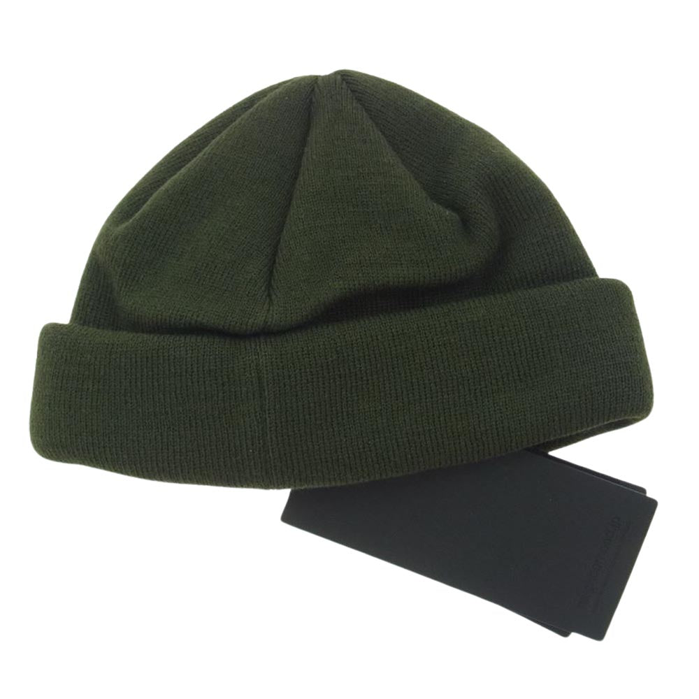 NEIGHBORHOOD ネイバーフッド 242YGNH-HT02 BEANIE MINI NBHD 刺繍 ロゴ ビーニー ミニ ニット キャップ 帽子 OLIVE DRAB F【新古品】【未使用】【中古】