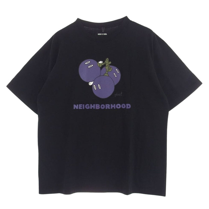 NEIGHBORHOOD ネイバーフッド 241PCNH-ST13 NH. TEE SS-13 フロント プリント 半袖 カットソー Tシャツ ブラック系 L【新古品】【未使用】【中古】