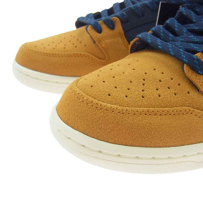 NIKE SB ナイキエスビー DX6775-400 Dunk Low Desert Ochre and Midnight Navy ダンク ロー デザートオークル アンド ミッドナイトネイビー スニーカー ネイビー系 ライトブラウン系 27cm【極上美品】【中古】