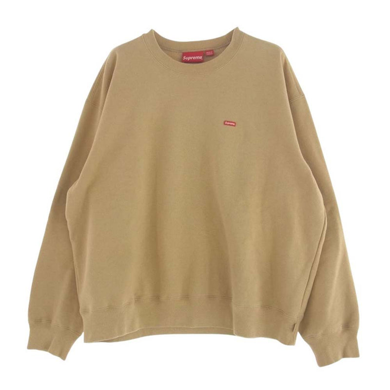 Supreme シュプリーム 23SS Small Box Crewneck スモールボックスロゴ クルーネック スウェット トレーナー ブラウン系 L【中古】