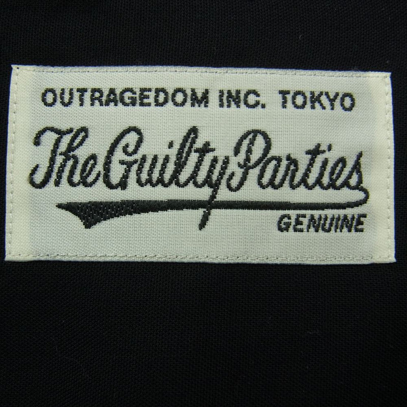 WACKO MARIA ワコマリア GUILTY PARTIES ギルティーパーティーズ オープンカラー 長袖 シャツ ブラック系 M【中古】