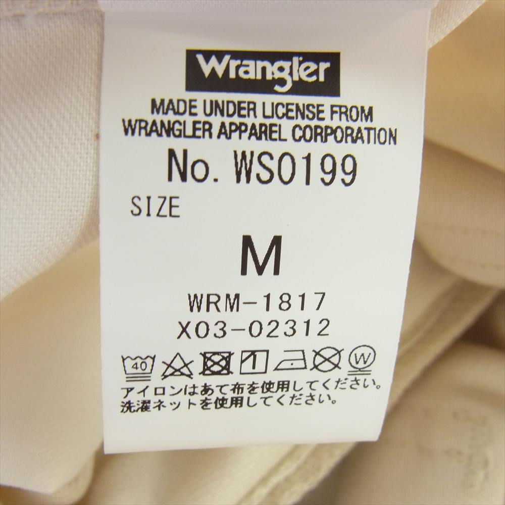 WACKO MARIA ワコマリア 23AW WS0199 × WRANGLER ラングラー WRANCHER DRESS JEANS ランチャー ドレス ジーンズ パンツ オフホワイト系 M【中古】