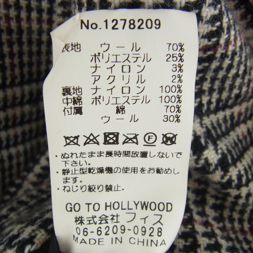 ゴートゥーハリウッド リバーシブル チェック キルティング コート 03【中古】