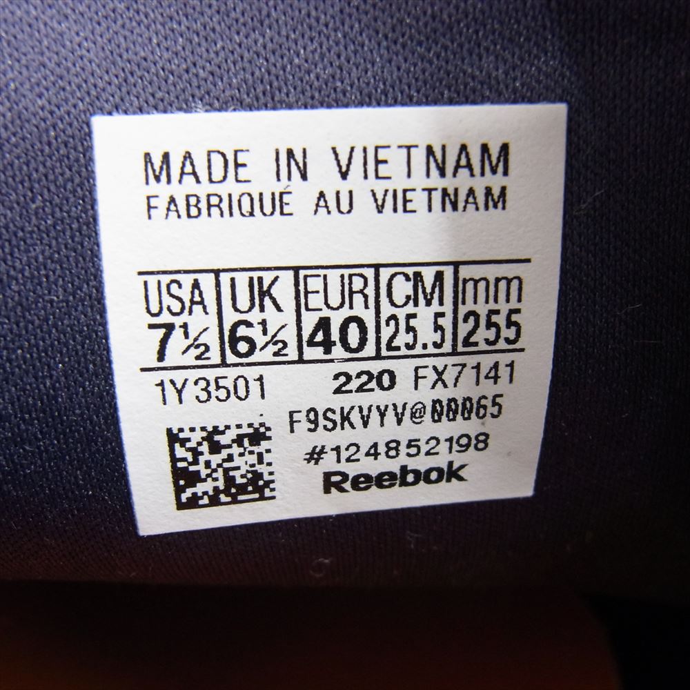 Reebok リーボック FX7141 × ZOZOTOWN INSTA PUMP FURY OG PURPLE DELIRIUM ポンプ フューリー ローカット スニーカー ネイビー系 25.5cm【中古】