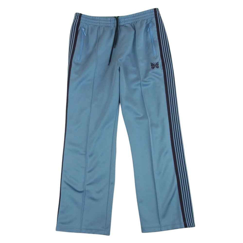 Needles ニードルス 24SS OT1600 Track Pant PolySmooth ライン トラック パンツ ワイド ストレート ライトブルー系 M【中古】