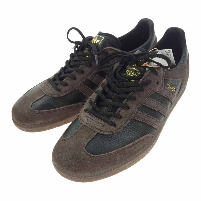 adidas アディダス IF9235　 × Kader Sylla ケイダー シイラ Samba ADV サンバ スニーカー ブラック系 ブラウン系 28.5cm【新古品】【未使用】【中古】