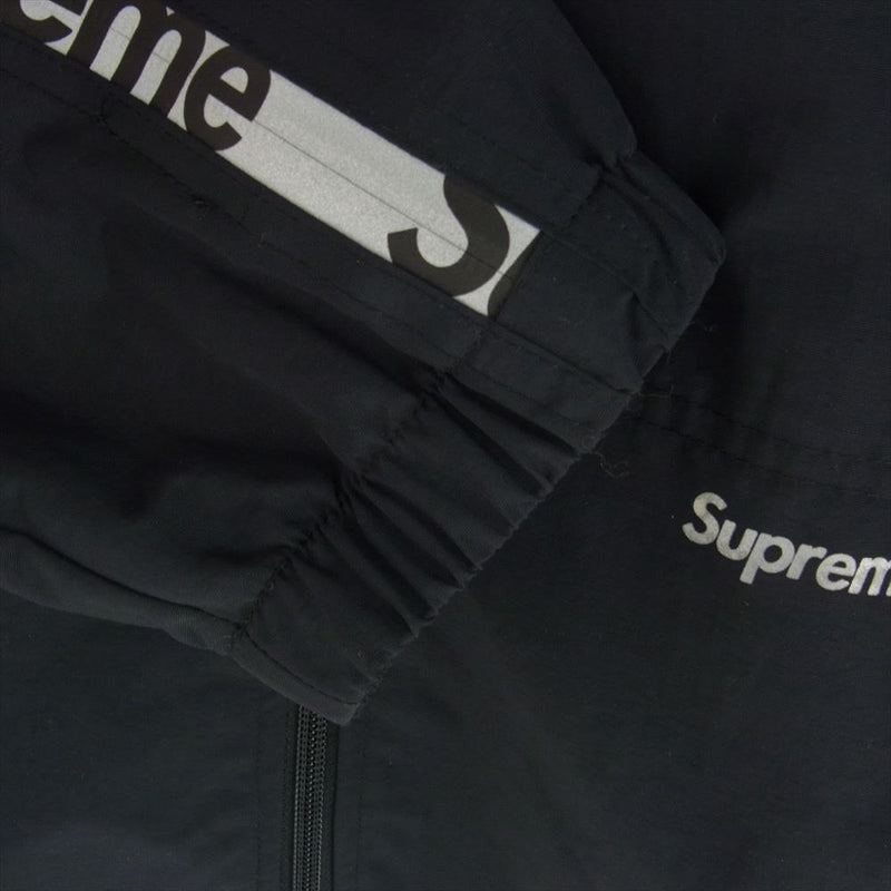 Supreme シュプリーム 21SS Reflective Zip Hooded Jacket リフレクティブ ジップ ナイロン フード ジャケット ブラック系 M【中古】