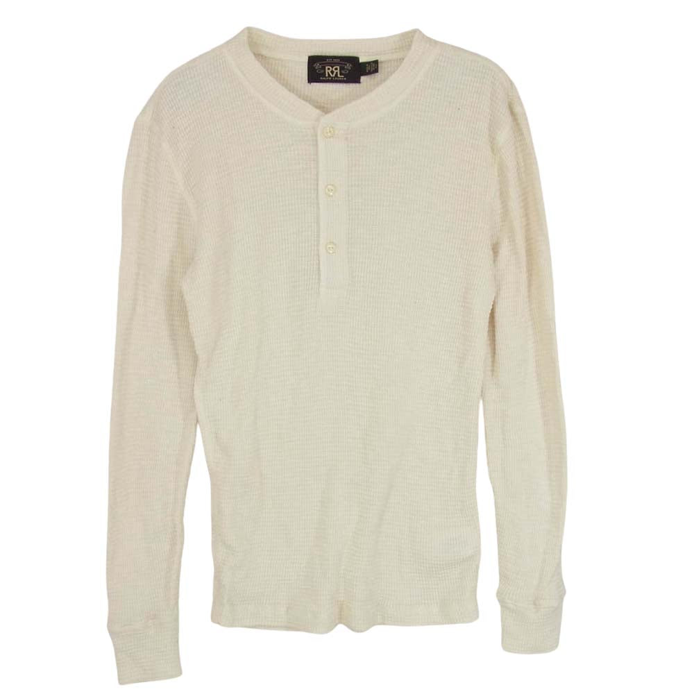 RRL ダブルアールエル 200011625 ヘンリーネック ワッフル サーマル  長袖 カットソー オフホワイト系 SP【中古】
