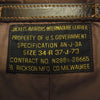 Buzz Rickson's バズリクソンズ M83149 M品番 AN-J-3A ホースハイド フライト ジャケット ブラウン系 34【中古】