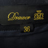Drawer ドゥロワー 6526-299-0899 D SM P/S JQD BACKZIP OP フラワー 総柄 ジャカード バックジップ ワンピース ドレス ネイビー系 36【中古】
